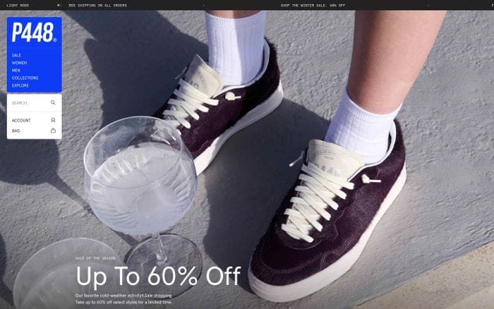 P448 website preview