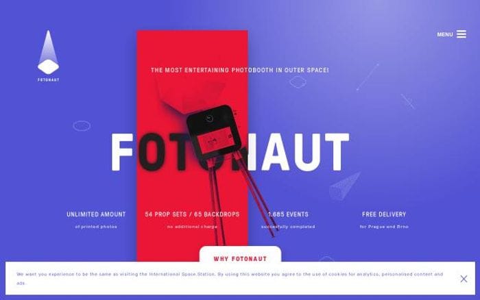Fotonaut website preview
