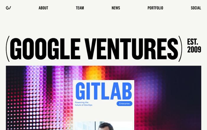 Google Ventures website preview