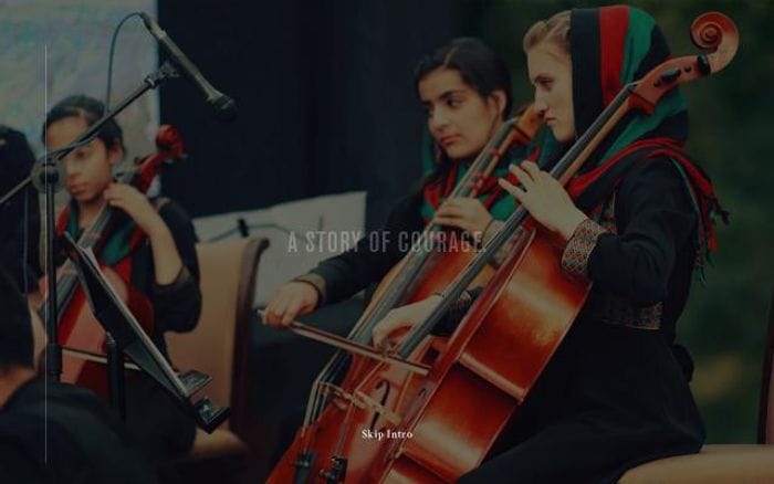 Zohra-music website preview