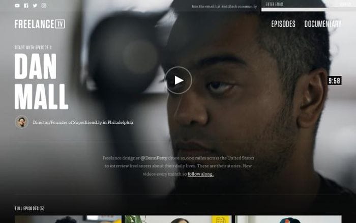 Freelance website preview