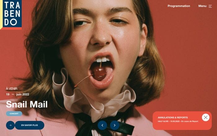 Le Trabendo website preview