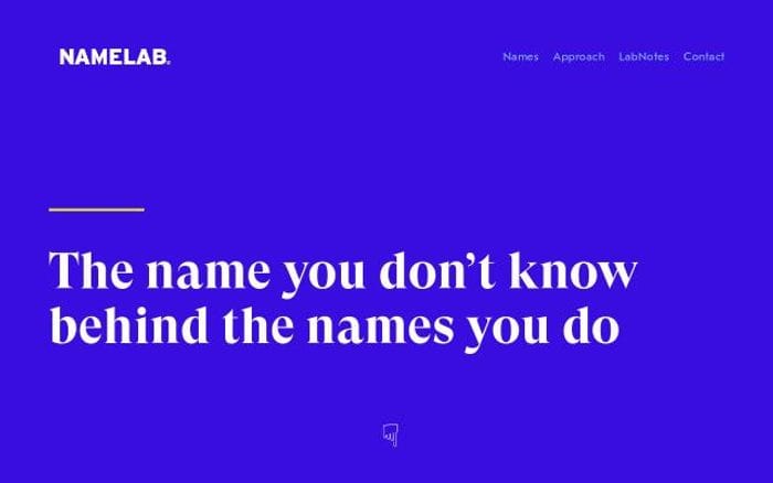 Namelab website preview