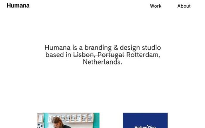 Humanastudio website preview