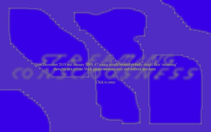 Streaming Consciousness website preview