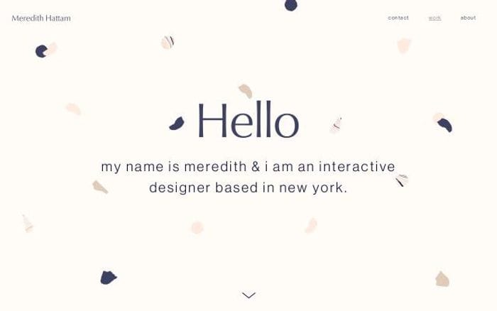 Meredithhattam website preview