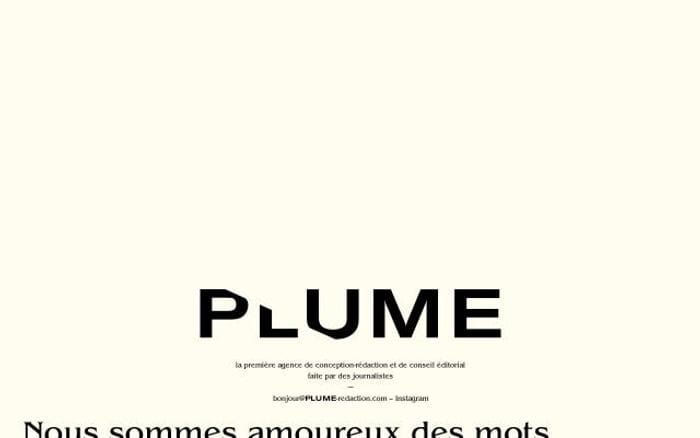 Plume-redaction website preview