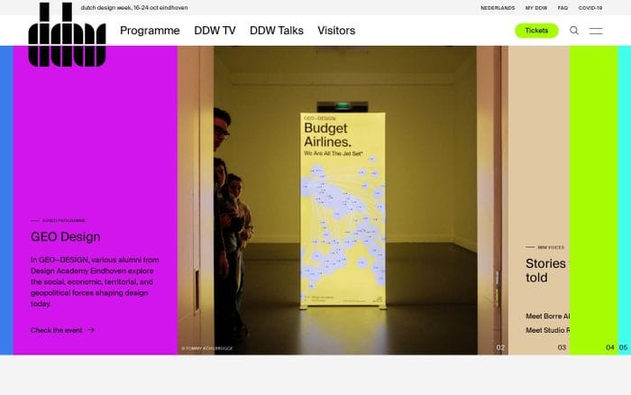 Dutch Design Week website preview