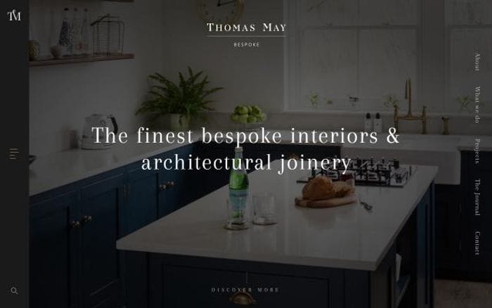Thomasmaybespoke website preview