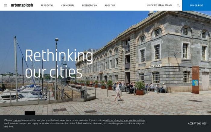 Urbansplash website preview