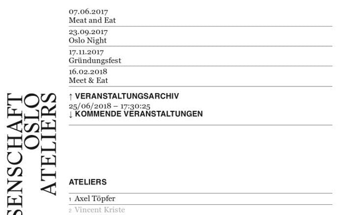 Oslo-ateliers website preview