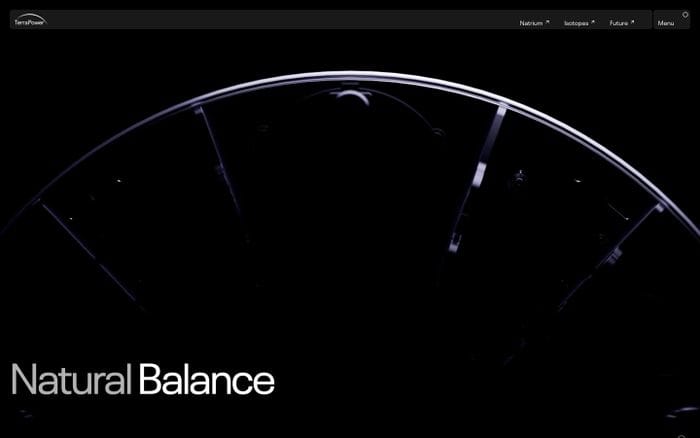 TerraPower website preview