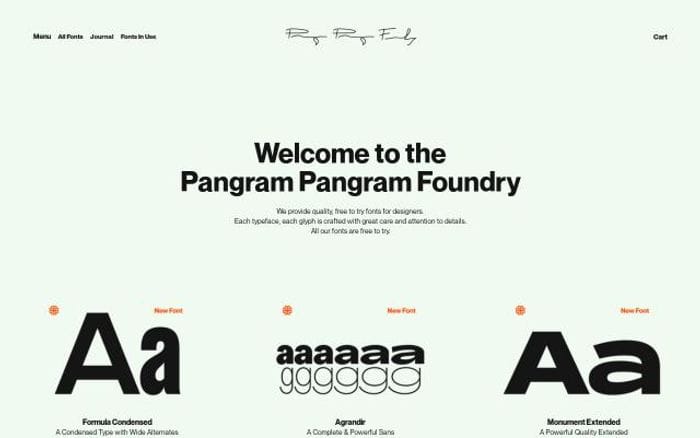 Pangrampangram website preview