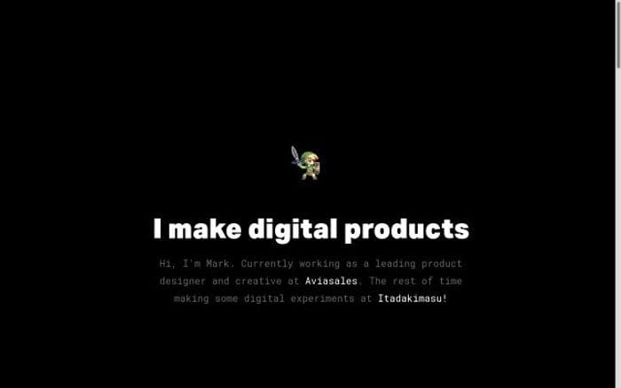 Mark website preview