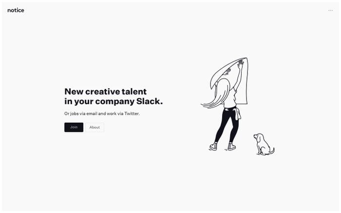Notice website preview