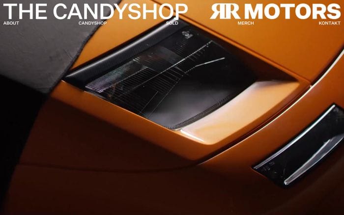 RR motors website preview