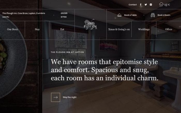 Theploughatlupton website preview