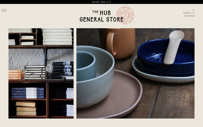 The Hub General Store website preview