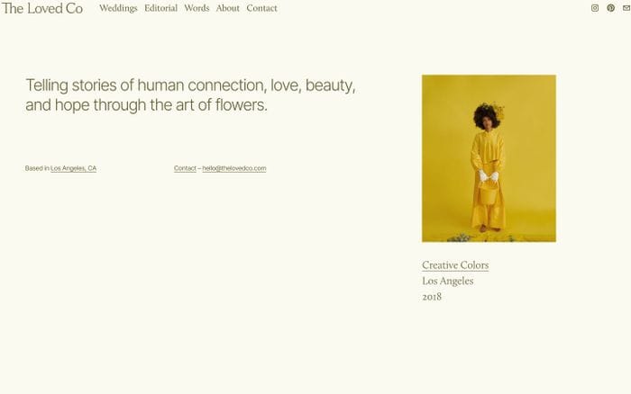 The Loved Co website preview