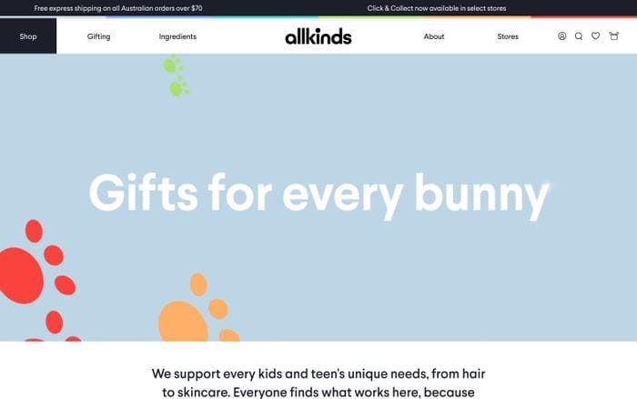 Allkinds website preview