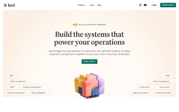 Keel website preview