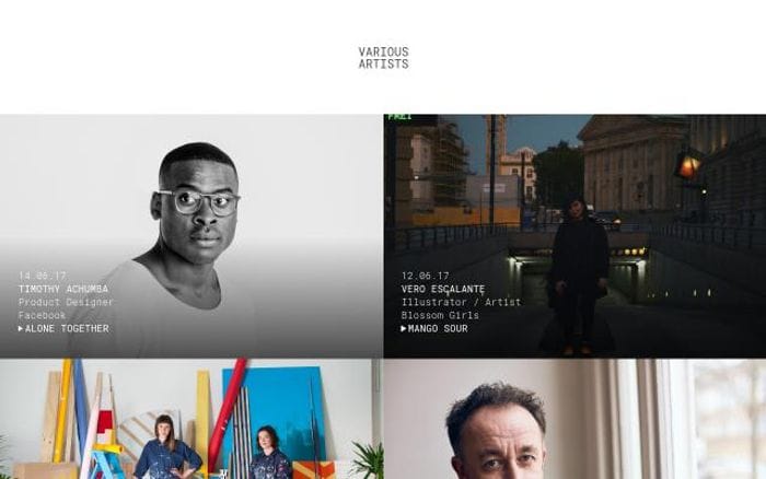 Variousartists website preview