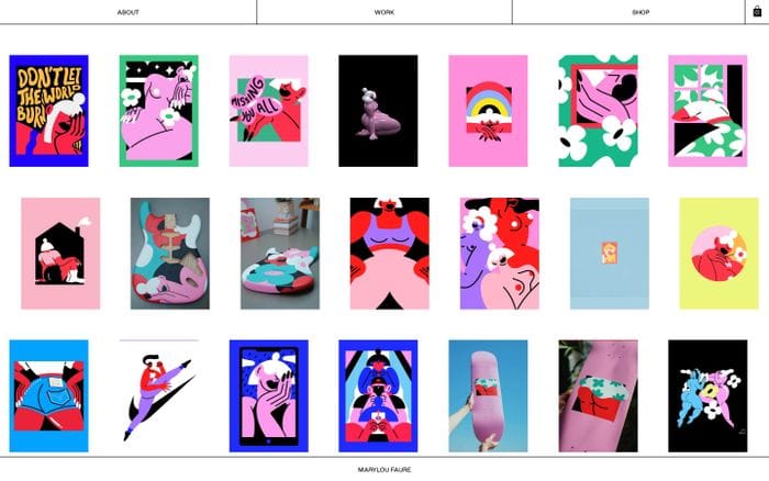 Marylou Faure website preview