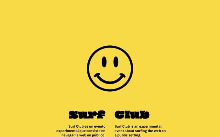 Incompleto – Surf club website preview