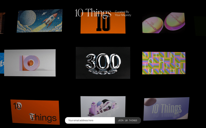 10 Things website preview