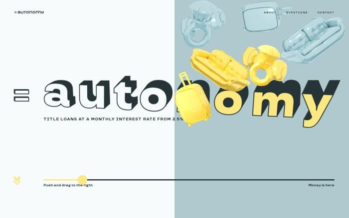 Title loans — Autonomy website preview