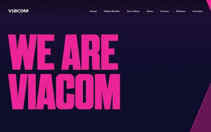 Viacom website preview
