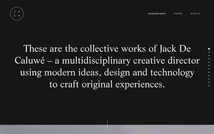 Jackdecaluwe website preview