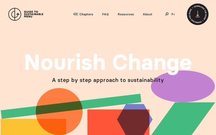 Guide des menus durables website preview