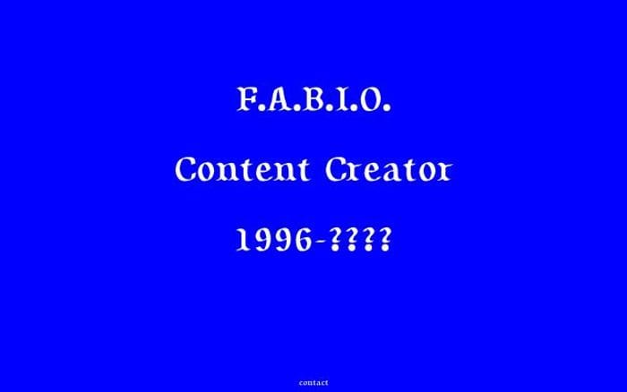 Fabio website preview