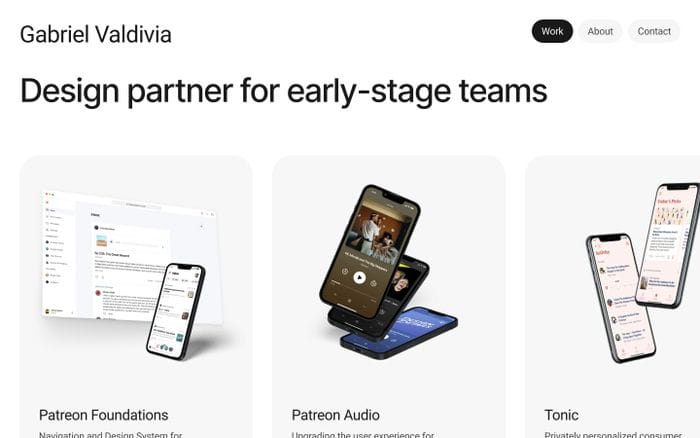 Gabriel Valdivia website preview
