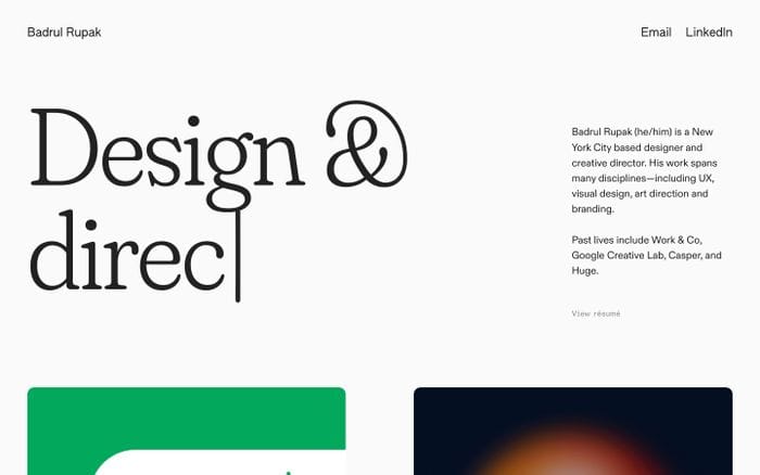 Badrul Rupak website preview