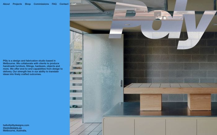 Poly Designs website preview