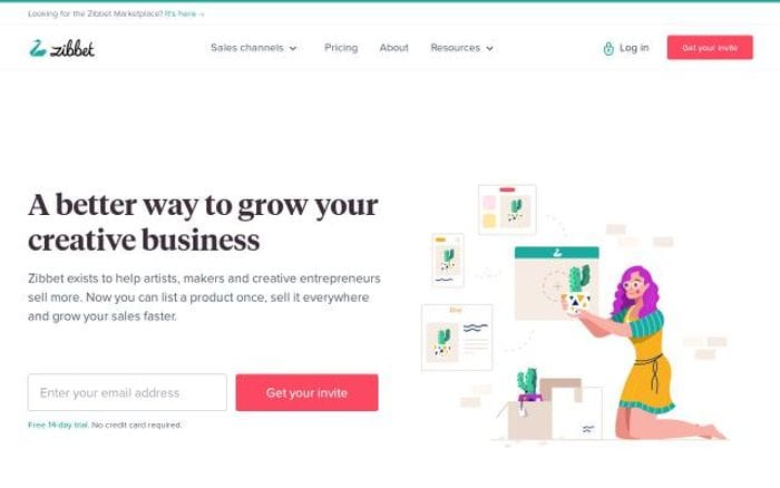 Zibbet website preview