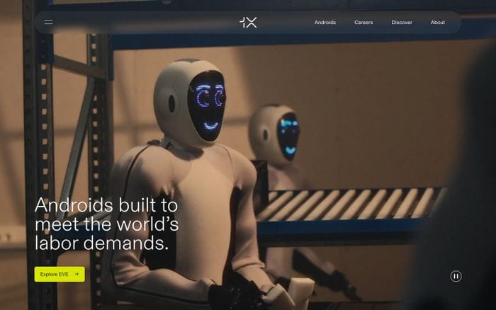 1X Technologies website preview
