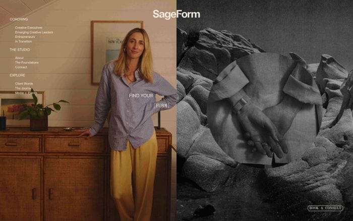 Sageform Studio website preview