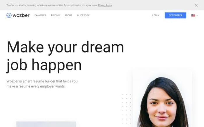 Wozber website preview