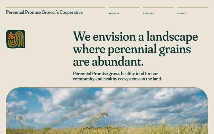 Perennial Promise Grower's Cooperative website preview