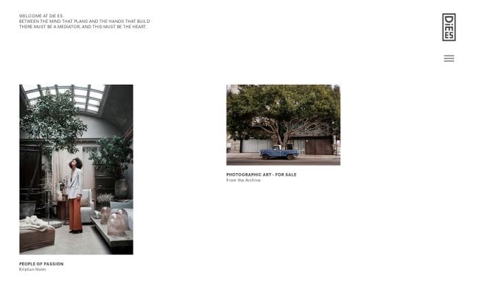 Die Es | website preview