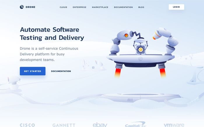 Drone CI – Automate Software Testing and Delivery website preview