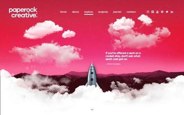 Paperockcreative website preview