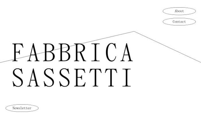 Fabbricasassetti website preview