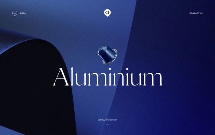 Capsul’in aluminium website preview