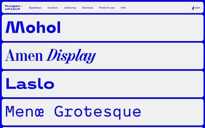 Hungarumlaut website preview