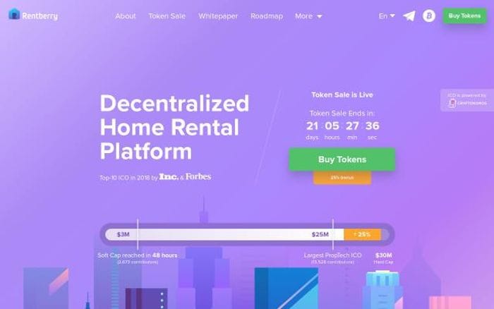 Rentberry website preview