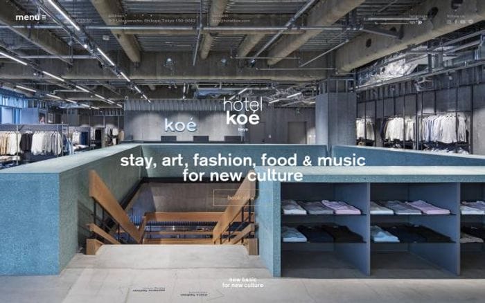 Hotelkoe website preview